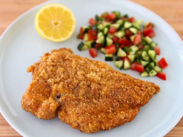 روش استفاده آرد سوخاری مخصوص شنیسل